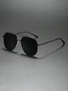 1 件复古金属男士时尚眼镜，经典休闲眼镜