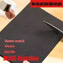 1/3/6pcs Multi-Purpose Quiet Pads, Freely Trimmed Anti-Slip Furniture Pads, Suitable For Non-Slip Shoe Sole Repair, Height Increase Insoles, Table/Chair/Bed Leg Pads, Protect Floor Increase Quiet Pads, Self-Adhesive, Scratch-Resistant Sofa, Chair And Leg Stickers