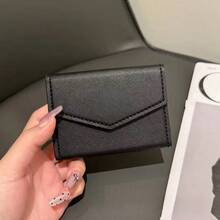 Luxury And Fashionable High-End Minimalist Small Fragrance Coin Purse, Mini Style, Can Hold Change, Lipstick, Cards, - Black - View 1