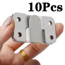 10 Uds. Hebilla colgante de acero inoxidable, marco de imagen, marco de espejo, hebilla de imagen colgante, hebilla de marco de imagen de espejo de cama VWDI - 10 piezas grandes - Ver 1