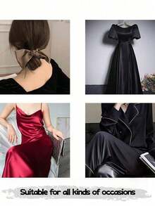 1pc Satin-Like Silk Fabric, Shiny Cloth Material For Wedding Dress, Sleepwear, Home Decor, DIY Tablecloth, Backdrop, Upholstery
