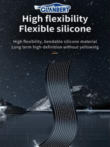 GLANBERT Halloween Thriller: Light Up Your Car! - 1 Set Of 79-Inch Truck Car Demon Eye LED Pixel Panel Light, APP Control, Soft Light Foldable, Rolling Lights, Suitable For Windshield, 12V/24V, New Car LED Soft Light Screen Lamp, Ultra-Thin Dynamic Demon Eye Light, Customizable Mobile App Control - Multicolor - View 5
