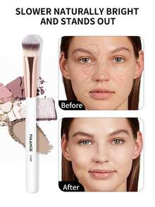 MAANGE Bộ 1/6 cọ trang điểm tam giác, cọ trang điểm cầm tay đa năng bao gồm cọ nền, cọ má hồng, cọ phấn phủ, cọ tạo khối, cọ highlight, dụng cụ trang điểm, quà tặng cho phụ nữ và bé gái, cọ trang điểm du lịch, cọ nền, cọ che khuyết điểm, cọ má hồng, cọ tạo khối, cọ má hồng, cọ bronzer, cọ phấn phủ, cọ nền, cọ má hồng, quà tặng. - trắng - Xem 6