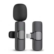 Wireless Lavalier Microphone Compatible With IPhone IPad Lapel Mics Plug-Play 2.4G Ultra-Low Delay Built-In Noise Reduction Chip 8H Working Time For Video Recording Interview Podcast Vlog - TyoeC (for IP15 Above) - View 15