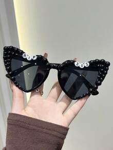 1件装奢华简约黑色系列手工水晶珍珠字母相框，适用于20岁、30岁、40岁、50岁生日，可用作生日礼物、生日派对拍照道具、男女通用派对礼物、复古风格、派对、舞台表演旅行配饰、生日派对服装配饰、节日服装配饰 - 黑色 - 查看 17