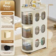 2/3-Layer Narrow Storage Cabinet With Wheels, Thin Rolling Drawer Storage Cart, Mobile Multifunctional Cart With Handles, Space Saving Storage Organizer For Bedrooms, Bathrooms,Portable And Magnetic Door Designed Handcart, Rolling Cart With Drawers, Easy To Install Mobile Household Storage Cart, Small Space Storage Drawer Storage Cabinet, Affordable Gift Giving And Good Items - 彩色 - 查看 15