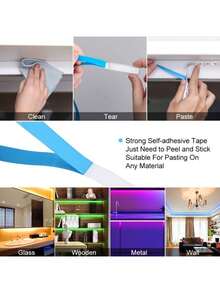 ONELEDWANGRX 1 pezzo Telecomando a 44 tasti con memoria per strisce LED per decorazione festa della mamma, set di strisce luminose RGB da 1m-15m/3,3ft-50ft a 5V USB, luce notturna a LED multicolore con fili di rame, adatta per retroilluminazione TV, illuminazione ambiente di soggiorno, camera da letto, barra luminosa al neon, effetto scintillante