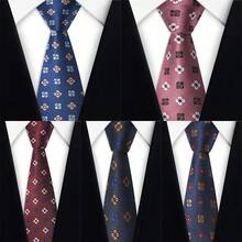 1pc Paisley Pattern Casual Necktie, Polyester Fiber, Suitable For Work, Street, All Seasons, Hot Selling Promotion