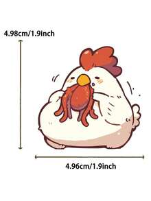 50pcs Cartoon Eat Food Fat Animals Stickers, Kawaii Water Bottle Stickers For Kids, Decorating Mobile Laptop Suitcase Notebook