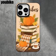 Fundas y protectores para teléfono con diseño de calabaza en inglés y orificios grandes, compatibles con phone 16 Pro Max, 16, 15 Pro, 14, 14 Plus/14 Pro Max, 13, 13 Pro, 12 Pro, 11/11 Pro Series. Regalos para cumpleaños y fiestas - Blanco - Ver 7