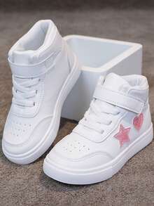 1 Pair Boys' Summer New Running Sports Shoes, Children Mid-Top Casual Sneakers