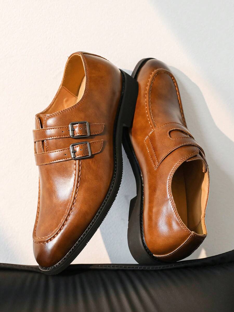 TAVIMART  -  Retro British Style Leather Shoes Women Fashion Lace Up Patchwork Designer Shoes Comfortable Non Slip Chunky Heel Casual Shoes