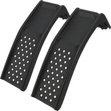 8" Lift Solid Steel Car Ramp 8000 Lbs Capacity, 2000 Lbs Per Ramps, Heavy Duty Truck Ramps For Car Repair Or Vehicle Maintenance, 2 Pack Car Ramps, Black - Black - View 1