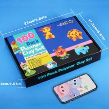 CiaraQ Small Block Polymer Clay Starter Kit, Oven Bake Clay, DIY Molding Clay, Great For Kids, Beginners