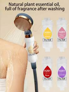 1 件装香薰淋浴香薰淋浴过滤器家用自来水净化除水美肤增压喷嘴前置过滤器，淋浴过滤器，净水器，浴室配件，淋浴喷头，男士礼品，浴室收纳