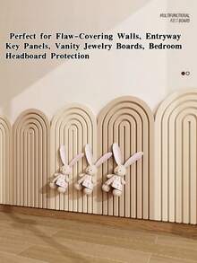 1pc Felt Arch Wall Sticker, Home Wall Transformation Felt Board, Wall Decor Padding, Headboard Wall Wrap, Suitable For Room Decoration, Storage Organization, Bedroom Sound Insulation, Wall Covering, Wall Transformation, Bedroom Headboard Anti-Collision, Room Graffiti Covering, Applicable To Bedroom/Study/Office/Dorm/Classroom Etc.