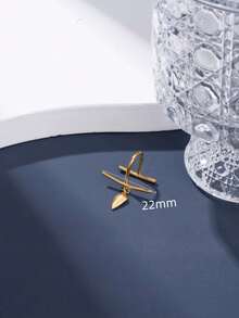 1 chiếc khuyên môi hình thoi 3D thời trang cao cấp, chất liệu thép không gỉ mạ 18K, không xỏ khuyên, phù hợp cho phụ nữ đeo hàng ngày và Halloween - Nhẫn môi kim cương hình 3D - Xem 5