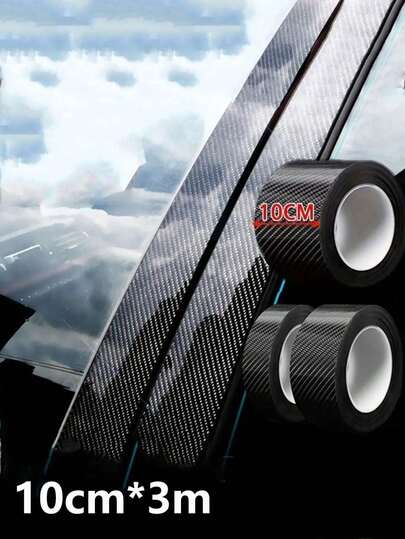 1/3/10M 碳纤维乙烯基包装（无空气释放）、防水汽车装饰贴花、多用途粘性防刮保护膜、车辆内外装饰膜、更酷的 DIY 粘贴