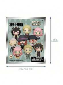 Crunchyroll 1 Peça  Oficialmente Licenciado 3D Espuma Mistério Saco Granel Clipe Ornamento de Moda Fofo Aleatório Um Todos os seus Personagens Favoritos da  Figuras Especiais Raras Chase Loid Forger  e Mais Presentes para Fãs da Família - Multicolorido - Visão 2
