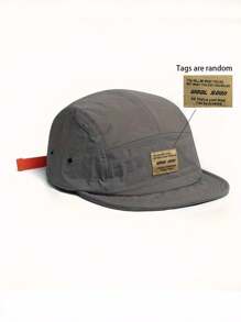 1pc Retro Japan Street Style Men Short Peak Baseball Cap, Outdoor Quick-Dry Breathable Lightweight American Hip Hop Snapback