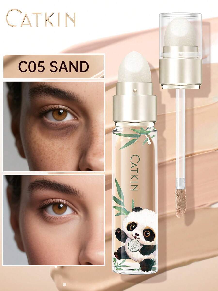 CATKIN Flawless Concealer Cream, Buildable Coverage, Creates Smooth & Natural Makeup Look, Easily Covers Dark Circles, Spots & Blemishes, Lightweight Texture, Shade C05 Sand
