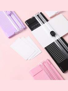 A4 Paper Cutter, Gift Packaging Cutter, Portable A3/A4 Paper Cutter, Simple And Precise Paper Cutter, Two-Way Paper Cutter, With Automatic Protection Cutter, Manual Scrapbook Cutter, Suitable For Home Office, DIY Of Students, Kraft Paper Cutting Of Scrapbook Photo Cards, Light Office Stationery In Six Scenes, Preferred For Returning To School As A Gift.