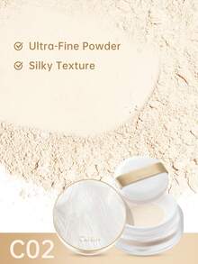 CATKIN CATKIN Chic Luxury Loose Baking Setting Powder 15g Silky, Weightless, Blurring, Smooths, Minimizes Pores And Fine Lines Vegan Formula Natural Medium C02 SHIMMER IVORY