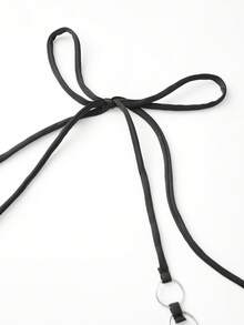 Vestido de punto con cuello halter para mujer, minivestido ajustado con lentejuelas, sin mangas y aberturas para discoteca - Negro - Ver 5