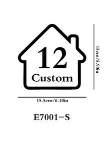 Custom Wheelie Bin Stickers, Personalized Address Labels, Personalize Your Trash Can With House Number & Street Name Decals, Customized Stickers For House Number Address Label Sticker, Customized Label Used For Garbage Bins,Personal Items