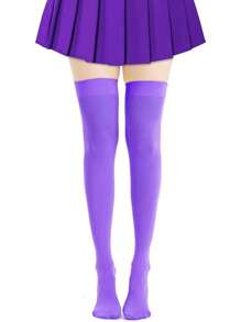 1 para damskich podkolanówek, wysokich skarpet na Halloween, wysokich pończoch do ud na imprezę cosplay