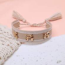 Women String Bracelets - Khaki - View 4