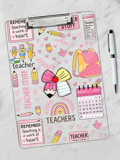 Regalo personalizado para maestros, carpeta de archivo con patrón de lazo, pizarra de escritura para maestros, pizarra de escritura acrílica con lazo rosa personalizado, elemento de lazo, pizarra de escritura con lápiz, patrón de mochila, patrón de calendario, pizarra de escritura retro linda, regalo del Día del Maestro, regalo de regreso a clases para estudiantes, regalo de graduación para maestros, temporada de regreso a clases, suministros de aprendizaje, regalo del Día del Maestro, regalo de regreso a clases, regalo perfecto para maestros, pizarra de escritura colgante linda, suministros de oficina