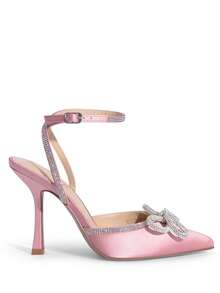 Giày cao gót quai mảnh đính đá cho nữ Destiny Giày cao gót hở mũi gợi cảm cho tiệc cưới cô dâu Giày dự tiệc vũ hội Giày Valentine - Hồng - Xem 6