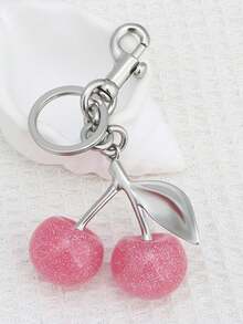 New Fashion Crystal Cherry Metal Keychain, Suitable For Daily Wear, Can Be Used As Bag Accessories, Can Be Given As Gifts To Family, Friends, Classmates, Couples, Birthday, Teachers, Valentine's Day Souvenirs - Multicolor - View 15