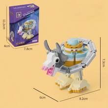 积木拼装立方体迷你积木人偶玩具儿童礼物，积木卡通人物小颗粒拼装DIY积木玩具儿童生日礼物人偶迷你玩具积木玩具男孩儿童 - 彩色 - 查看 19