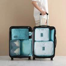 6pcs Travel Storage Bag, 6-Piece Set, Waterproof Storage Bag, Shoe Organization Bag, Travel Storage Bag, Travel Shoe Storage Bag, Foldable, 6 Types Of Storage Bags