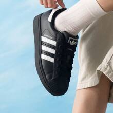 Adidas Originals SUPERSTAR II J Classic Shell Toe Casual Sneakers, Unisex 2026 New Arrival JH9977 - Black - View 9