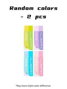 1pc Fun CuteColor Palette Eraser Girl Pencil Eraser Student Rubber Cartoon Pen Eraser Children School Supplies Prizes Office Eraser