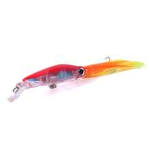 HENGJIA 1pc 14cm 40g Large Realistic Octopus Fishing Lure, With 2 Triple Hooks, Squid Fake Bait, Simulation Hard Bait - Multicolor - View 6