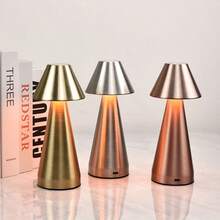 1pc Modern LED Mushroom Design USB Rechargeable Touch Control 3-Color Dimmable Lamp, Suitable For Living Room, Bedroom, Dining Room, Bar Decoration - Multicolor - View 10