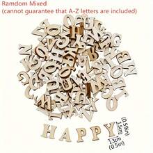 100pcs Natural Wooden Letters, Suitable For DIY Crafts, Home Decor And Room Aesthetics - 15mm A-Z Light Wood Grain Unfinished Wooden Letters With Grid Tray, Perfect For Craft Projects, Name Creation, Party Supplies, Scrapbook Pages, Signs - Multicolor - View 10