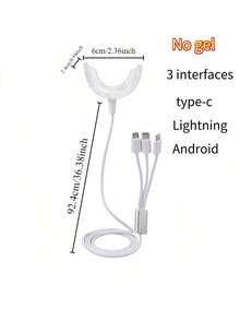 RAF 1个牙齿美白LED光疗加速器，配备强力蓝光LED灯，牙齿美白增强灯，家居必备，送礼佳品，牙齿美白凝胶 - 彩色 - 查看 13