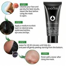 Blackhead Remover Mask, Activated Charcoal Peel Off Face Mask, Blackhead Remover For Oil Skin, Deep Cleansing For Face Nose Blackhead , For All Skin Types