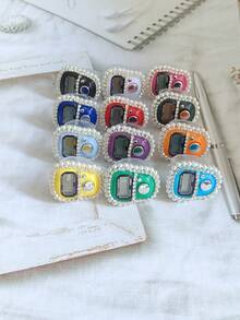 1pc/3pcs Portable Pearl & Rhinestone Digit Ring Counter, Suitable For Outdoor Counting, Prayer Props, Warehouse Inventory, Artifact Preservation, Festival Gifts, Elastic Design With Auto Power-Off Function - Multicolor - View 2