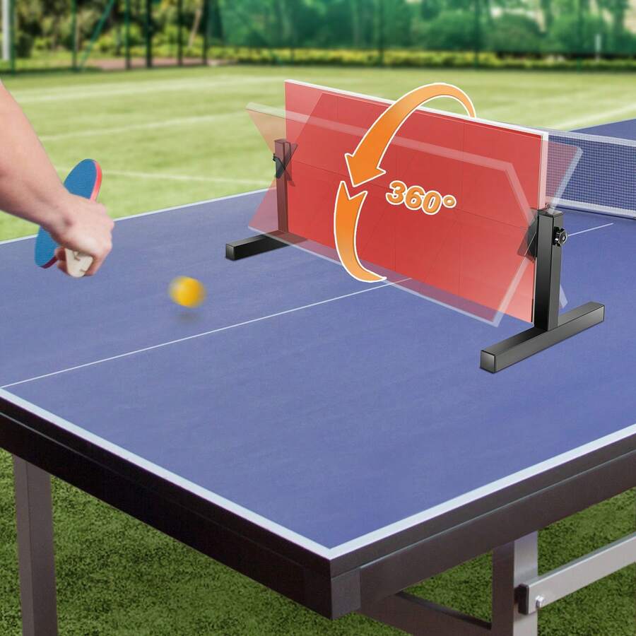 Table Tennis Rebounder Desktop Type Suitable Table Tennis Sport - Red and Black - View 1