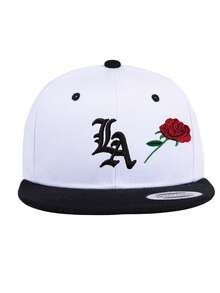 1 件，男女通用，哥特式字母 LA ROSE LOS ANGELES 3D 刺绣棒球帽，适合棒球比赛、篮球、秋季穿着、运动风格、90 年代服装、鲜艳的色彩、平檐、男女皆宜、运动嘻哈帽、可调节户外防晒休闲帽，适合春秋旅行、派对和海滩，是送礼的理想选择 - 純色 - 查看 18