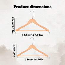 Personalized Thick Wooden Clothes Hanger, Customizable Engraved Text, Suitable For Bride/Groomsmen Attire, Bridesmaid Gifts, Mother's Day/Father's Day, Handmade, Solid Wood, Housewarming Gift - Multicolor - View 7