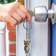 1pc Creative Meme Acrylic Keychain Pendant Funny Backpack Ornament Accessories School Bag Purse Pendant Gift Souvenir Car Accessories Bag Charm Cute Goth Y2k - 棕色 - 查看 4