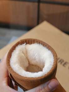 1 par de botas de nieve para niños con suela antideslizante, impermeable y de suela gruesa con forro térmico, tallas del 22 al 35, adecuadas para el invierno