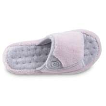 Isotoner Women's Terry Spa Slip On Slide Slipper With Memory Foam For Indoor/Outdoor Comfort-34138 - Cánh hoa hồng - Xem 4